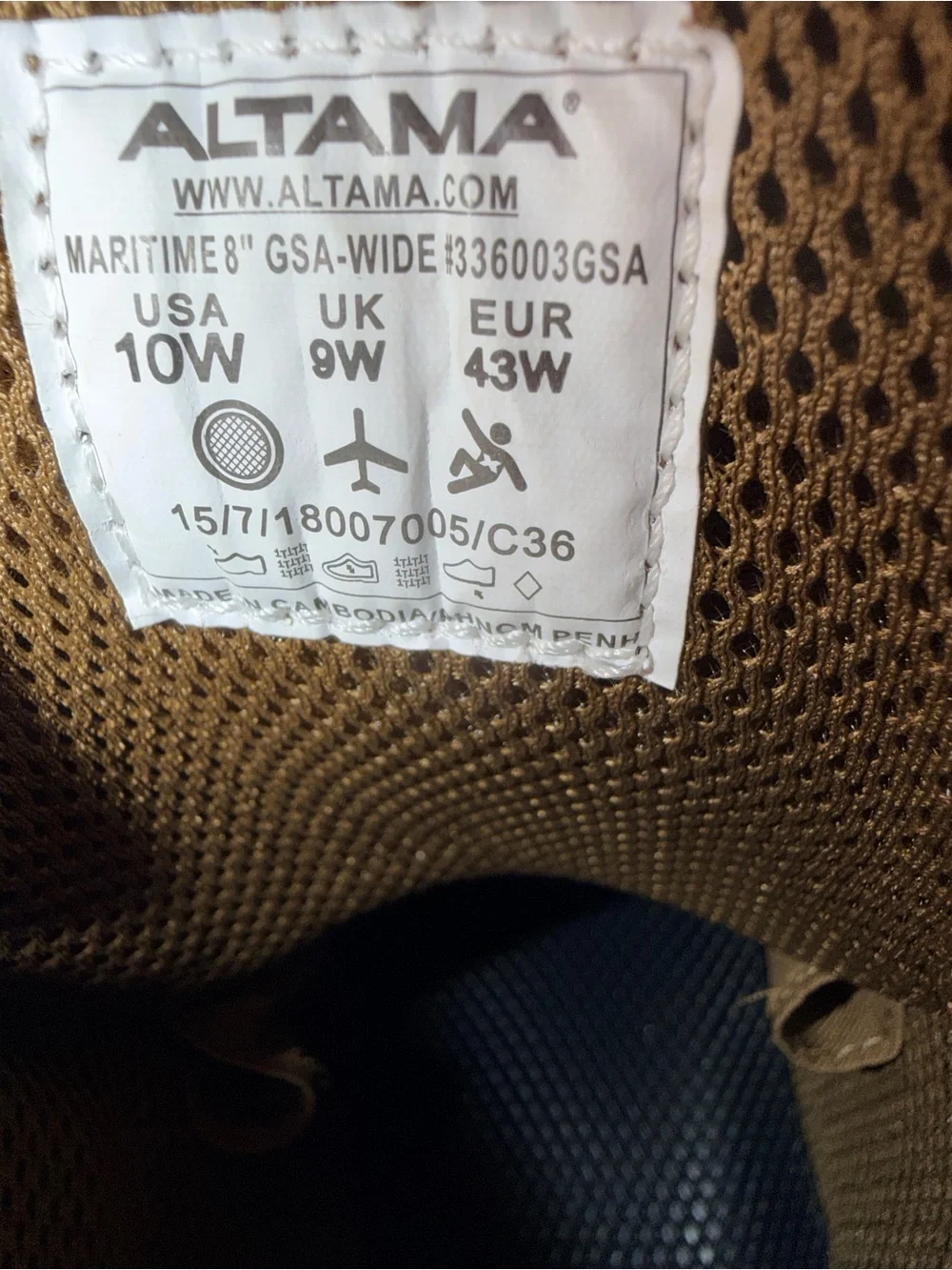 Altama tactical boots